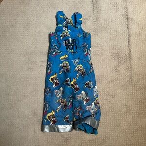 Burton Toy Story Blue Snow Bib kids size 4 snowboarding ski
